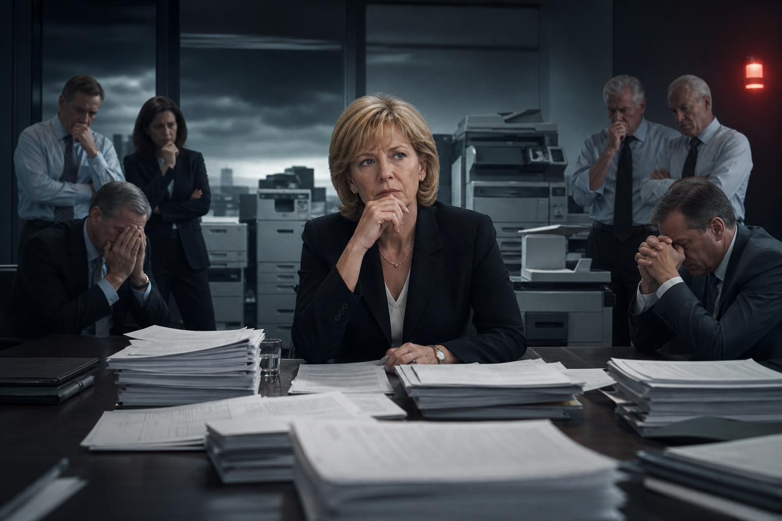 Anne Mulcahy facing the decision to lead a company at the edge of bankruptcy