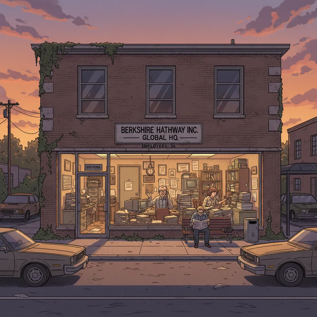 The Berkshire Hathaway headquarters — a modest office building in downtown Omaha