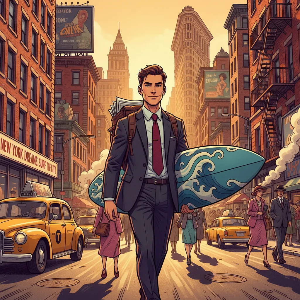 A young entrepreneur pitching in a cramped New York apartment — the early hustle years