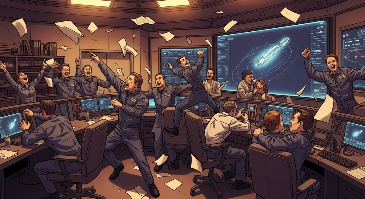 SpaceX mission control erupts — the Falcon 1 Flight 4 success that saved the company