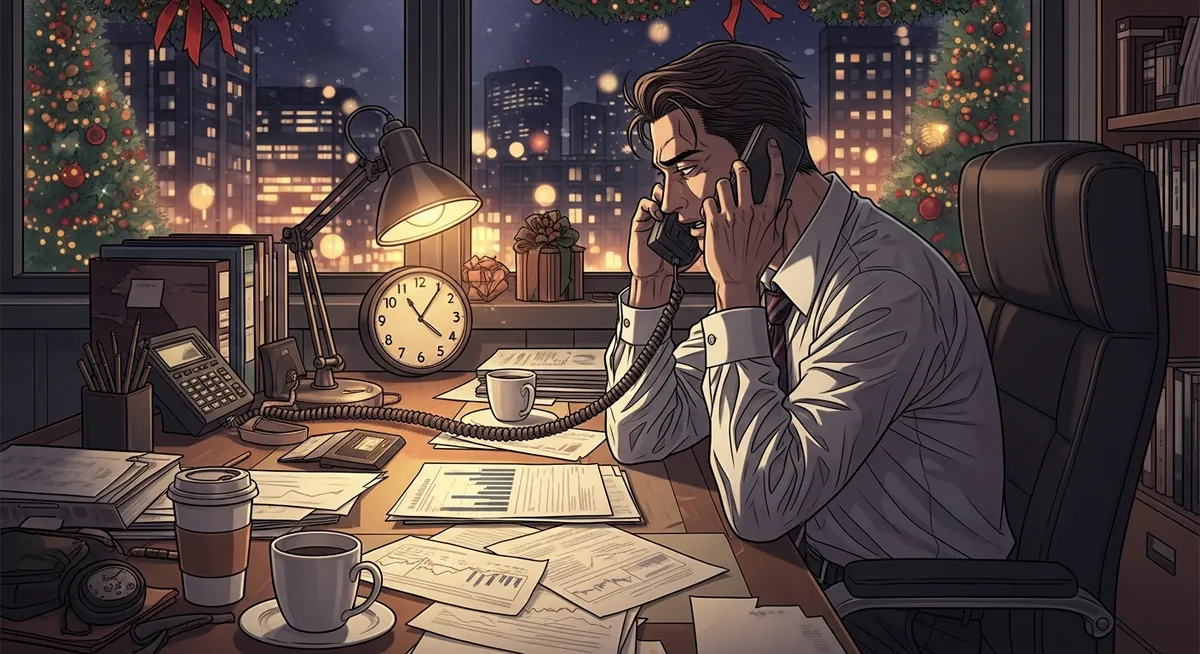 Christmas Eve 2008 — Musk on the phone closing a desperate last-minute funding round to save Tesla