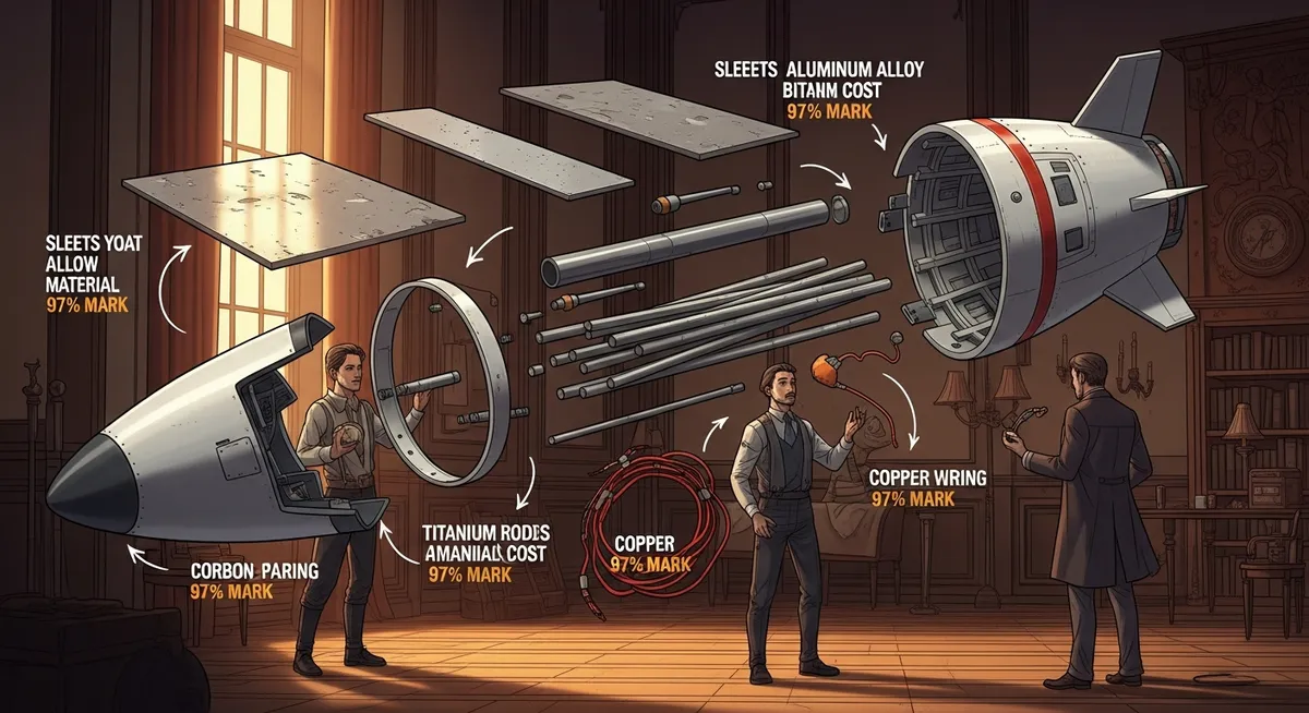 First principles: deconstructing a rocket into its raw materials reveals the real cost