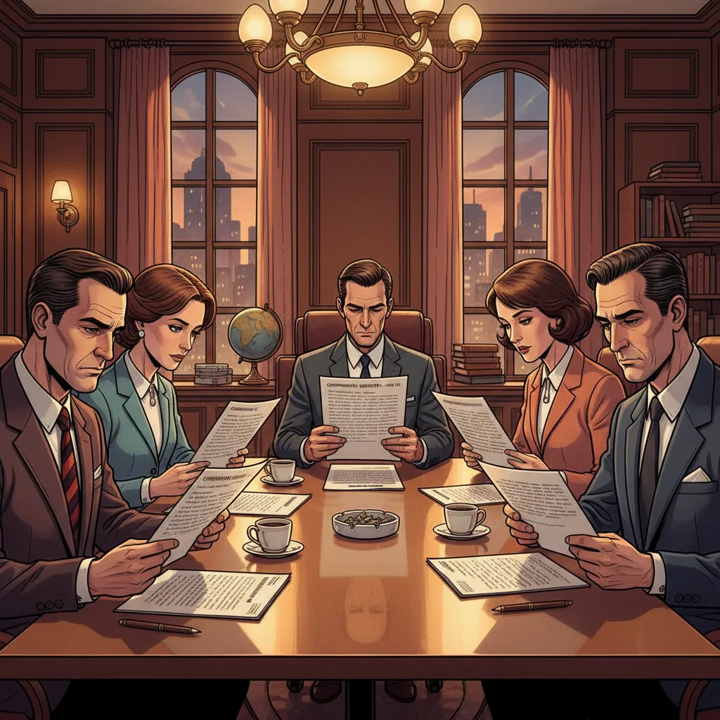 A conference room where executives read six-page memos in silence — no PowerPoint allowed