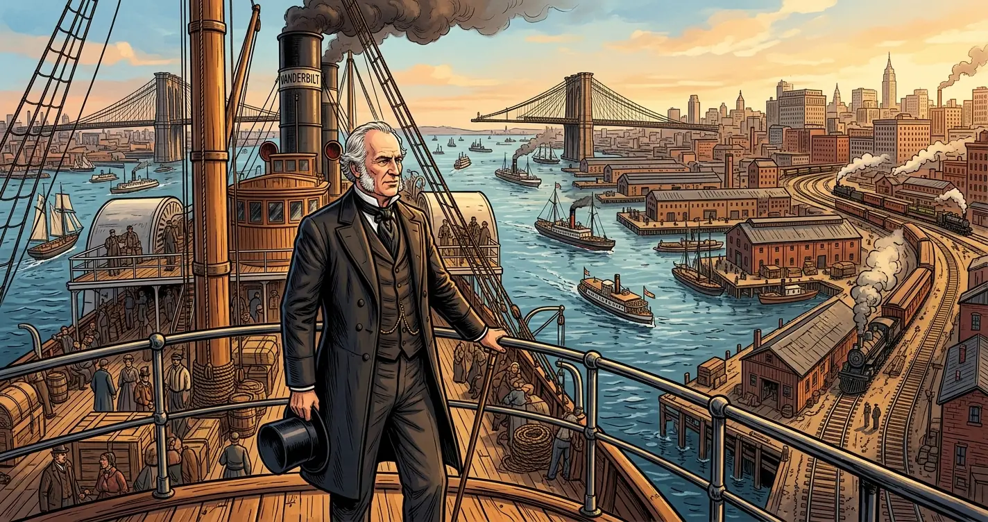 The Commodore's Cutthroat Empire: How Vanderbilt Sliced His Way to America's Richest Man