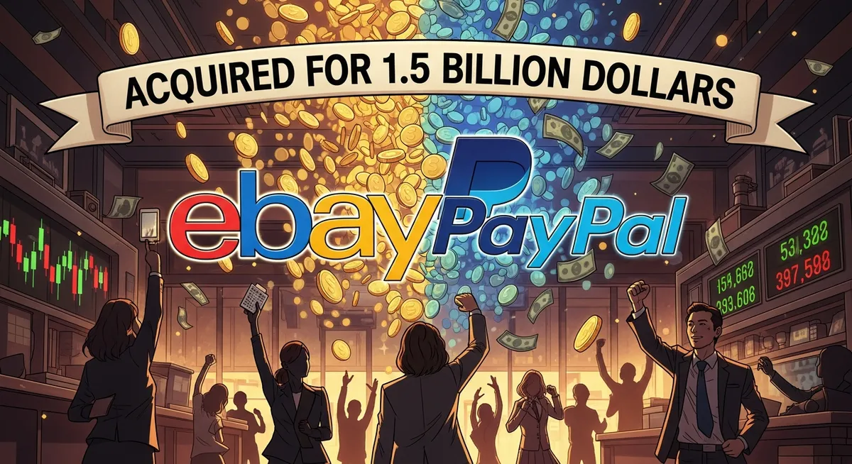 eBay acquires PayPal for $1.5 billion — the deal that funded Musk's next ventures