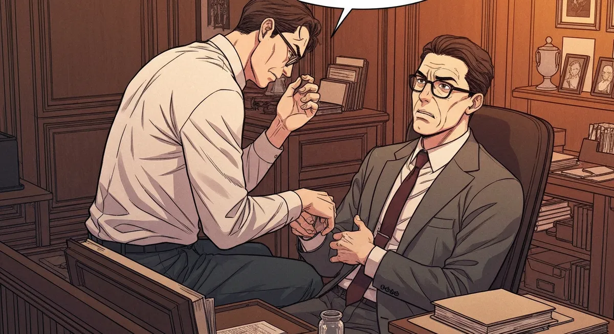 A videotape playing on a courtroom monitor showing Gates being deposed — rocking in his chair