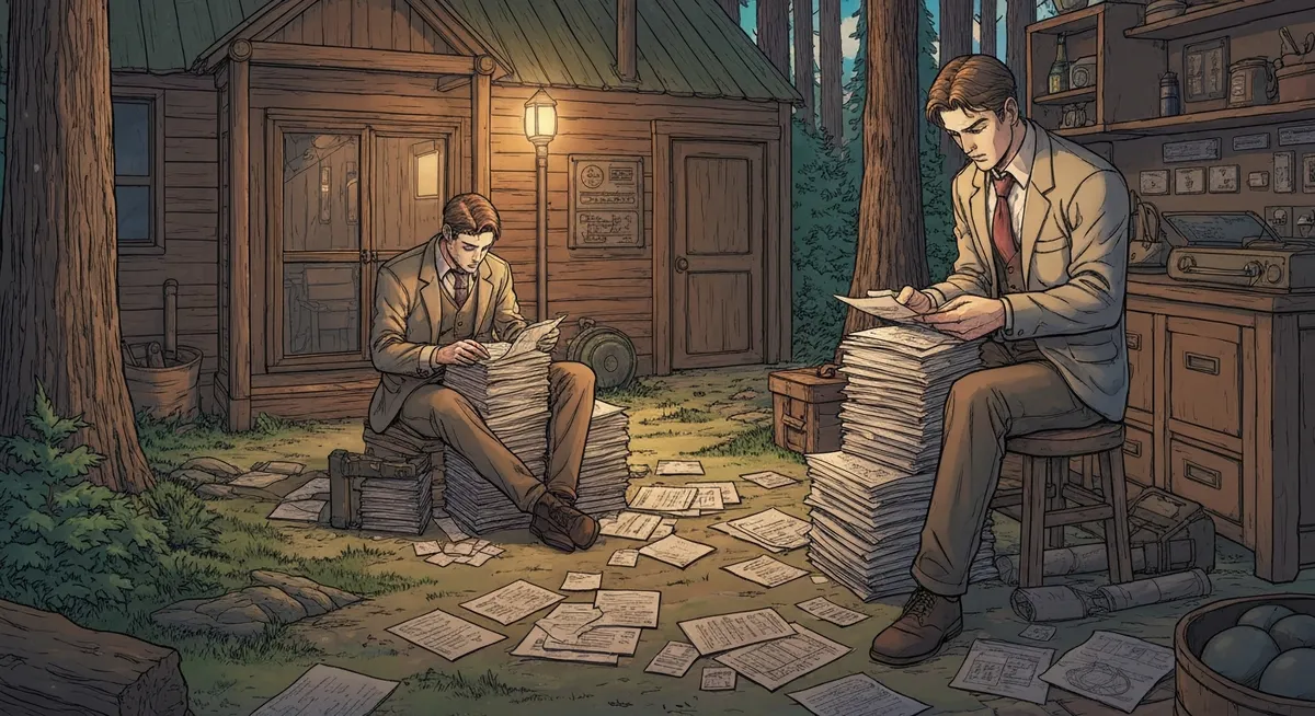 A solitary cabin surrounded by Pacific Northwest forest — Gates's Think Week retreat