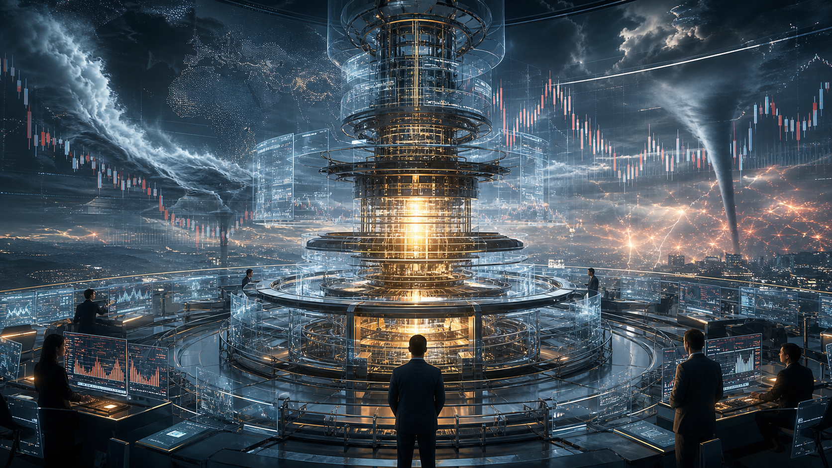 A vast financial machine continuing through volatile markets because its risk architecture remains intact