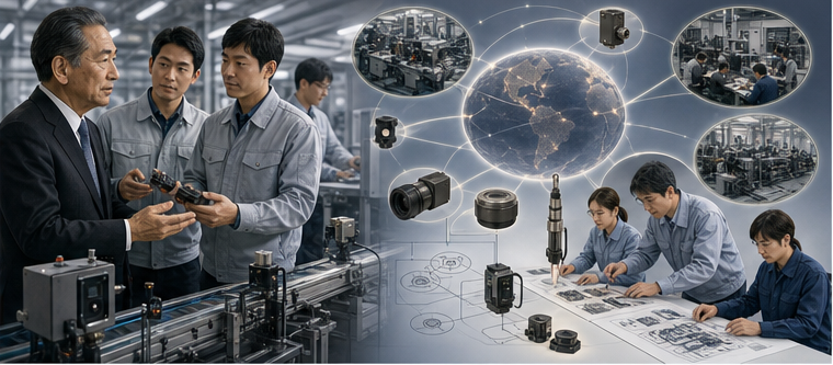 Takemitsu Takizaki guiding direct technical sales and fabless industrial product design