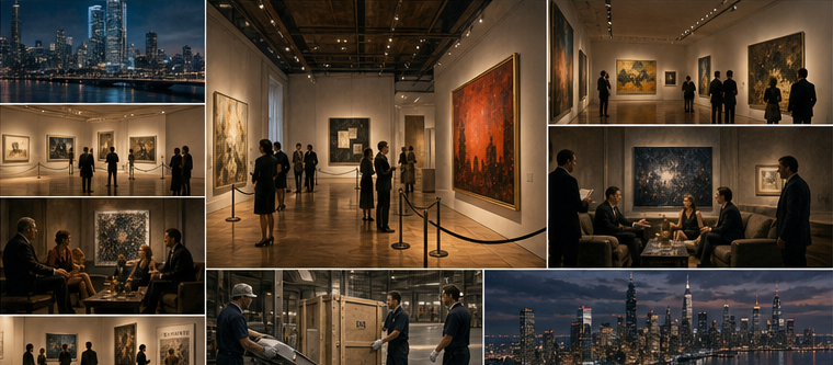 A global gallery network coordinating exhibitions artists collectors and private deals