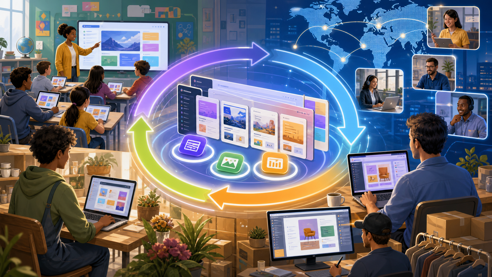 Canva's template and collaboration flywheel spreading visual creation across global teams