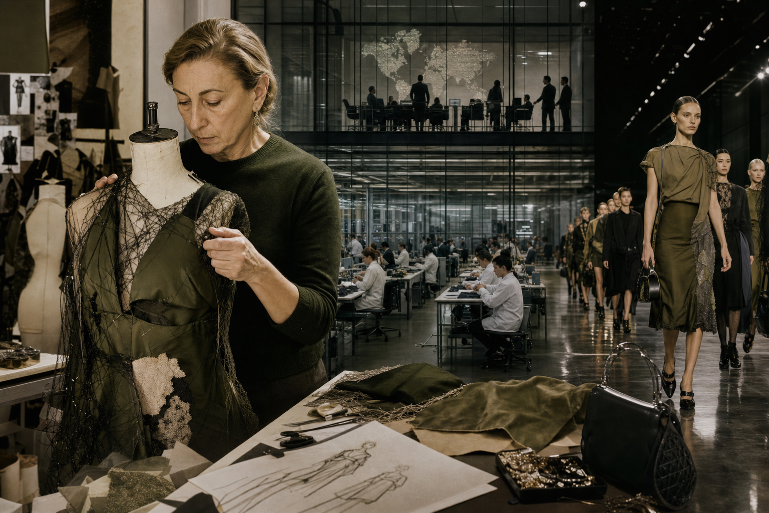 Miuccia Prada's creative legacy balancing an avant-garde atelier with the disciplined machinery of a global luxury group