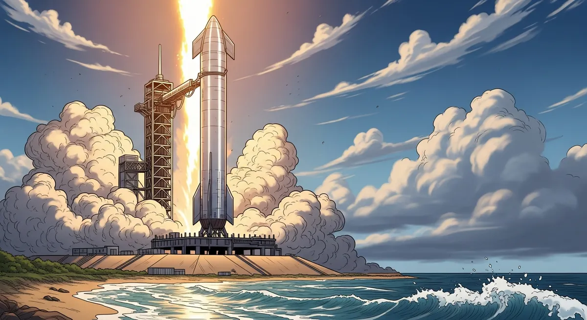 SpaceX Starship — the largest rocket ever built, launching from Texas