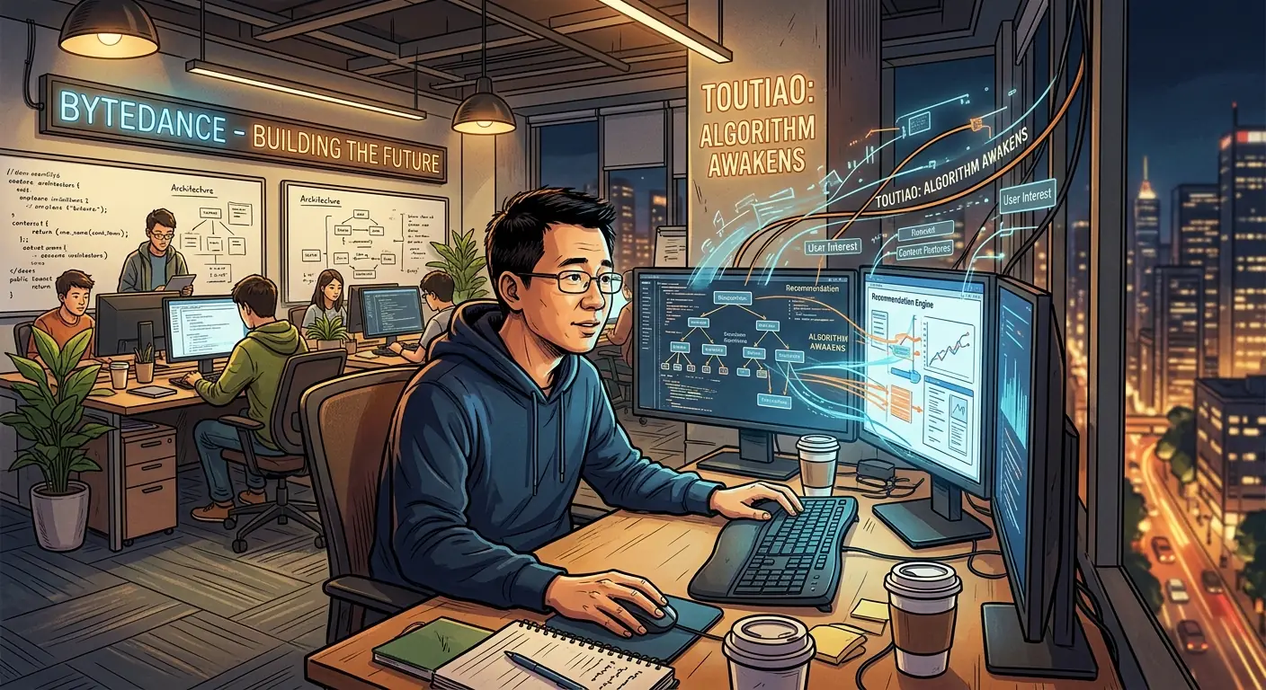 Illustration: Chapter 3: Toutiao — The Algorithm Awakens