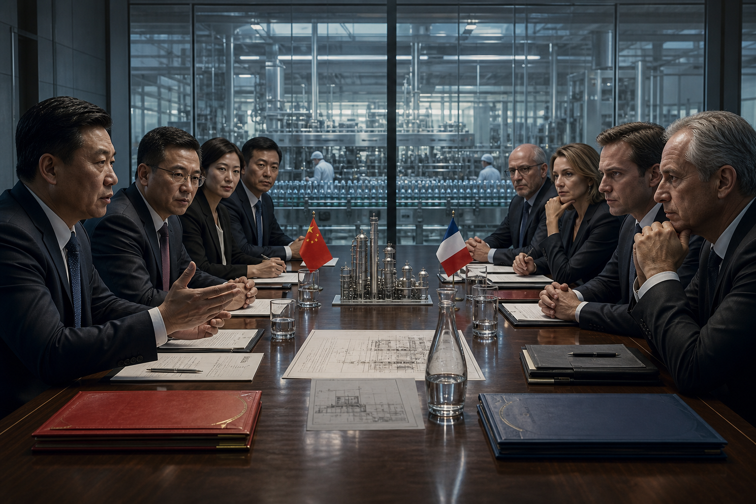 A tense cross-border beverage joint-venture negotiation over factories, trademarks, and control
